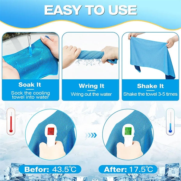 Sport Cold Cooling Towel 40"*11"
