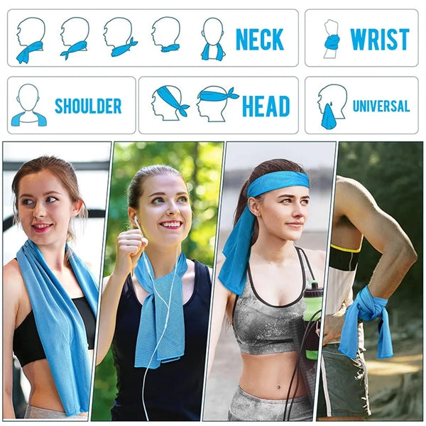 Sport Cold Cooling Towel 40"*11"