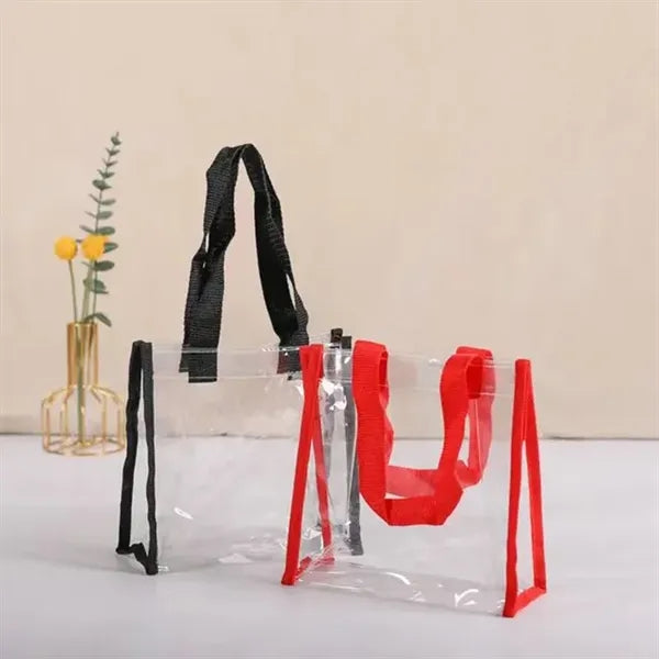 Large Capacity Portable Transparent PVC Tote Bag