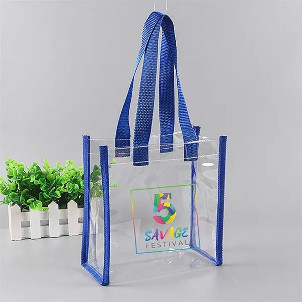 Large Capacity Portable Transparent PVC Tote Bag