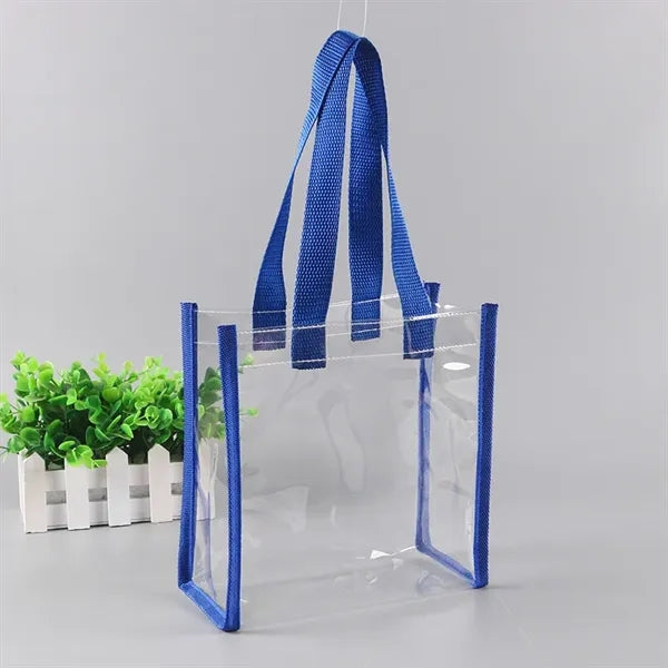 Large Capacity Portable Transparent PVC Tote Bag