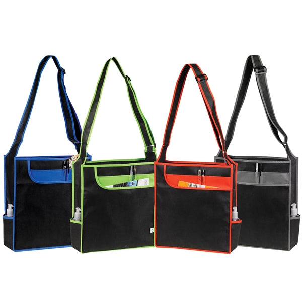 Multi-Pocket Messenger Shoulder Tote