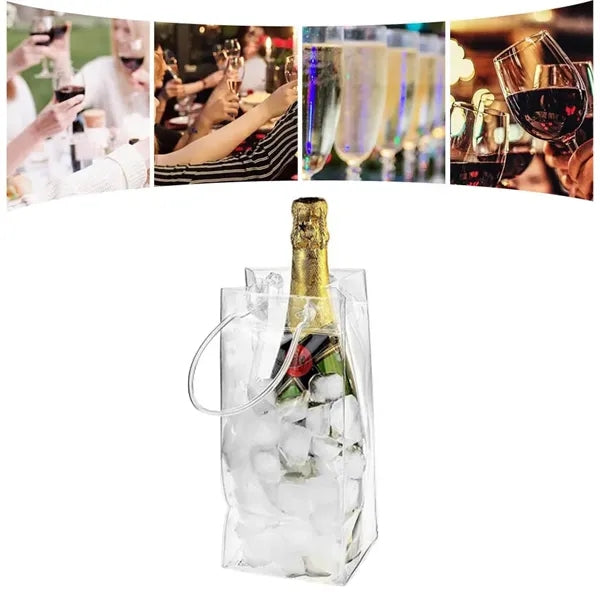 Clear PVC Wine Ice Bag