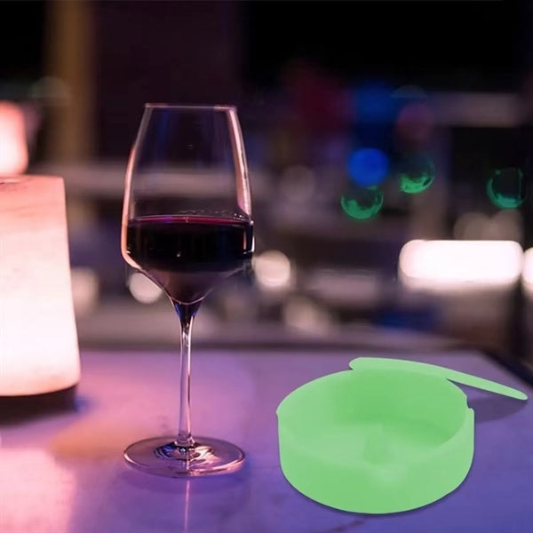 Silicone Ashtray Round Shaped with Lid
