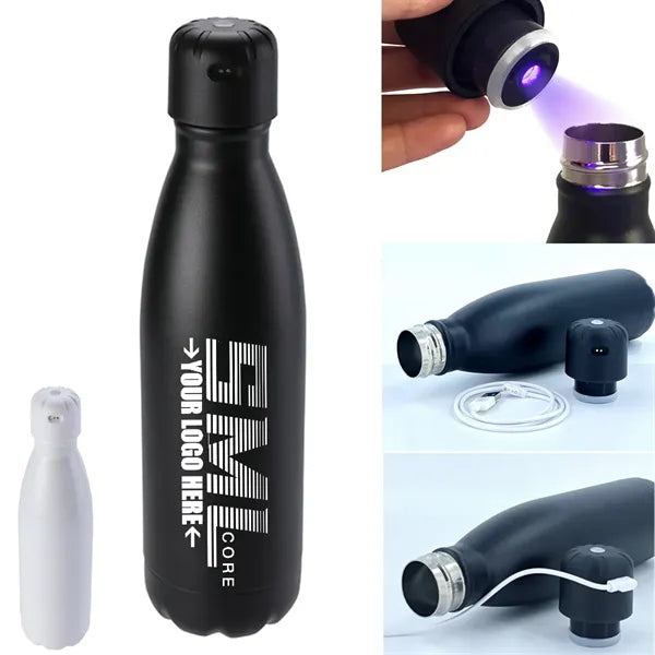 17oz UV Self-Cleaning Smart Stainless Steel Water Bottle