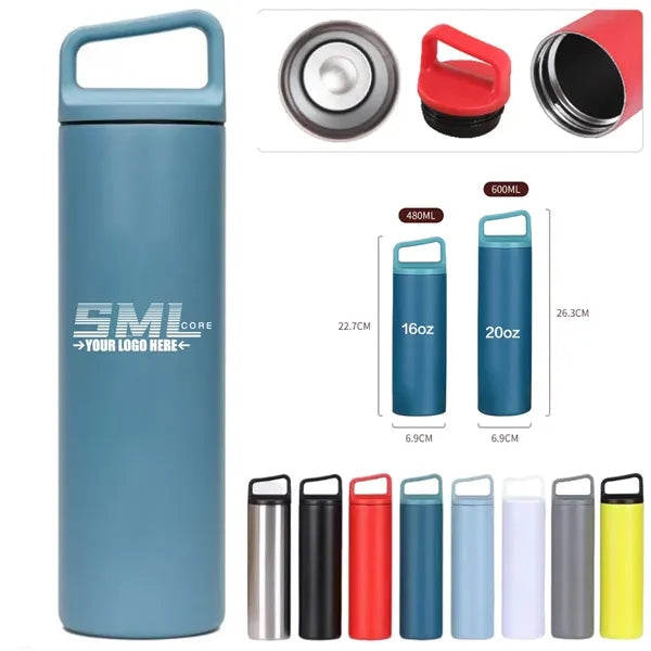 20oz Stainless Steel Small Waist Straw Thermos