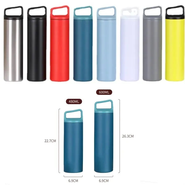 20oz Stainless Steel Small Waist Straw Thermos