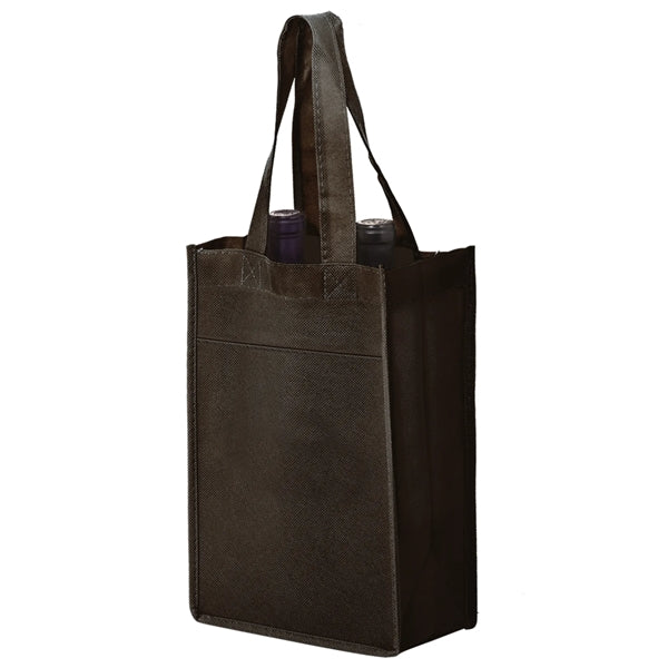 Wine Tote - 2 Bottle Bag - Screen Print