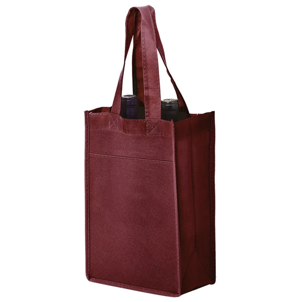Wine Tote - 2 Bottle Bag - Screen Print