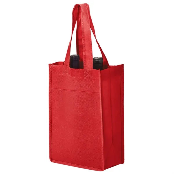 Wine Tote - 2 Bottle Bag - Screen Print
