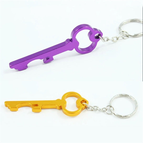 Aluminum Key Shape Bottle Opener Ring