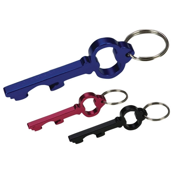 Aluminum Key Shape Bottle Opener Ring