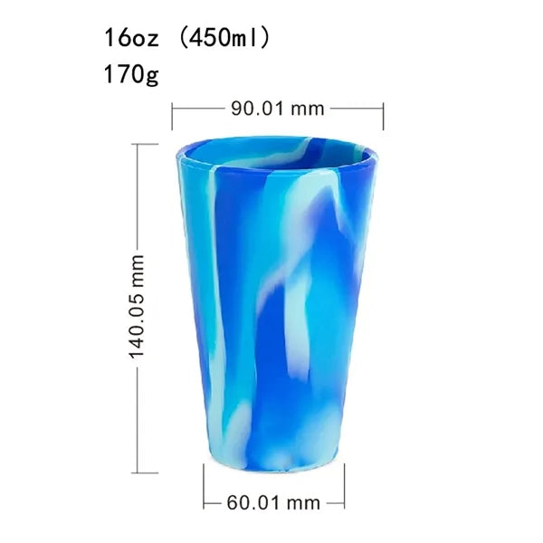 16 Oz Silicone Pint Cup Glass