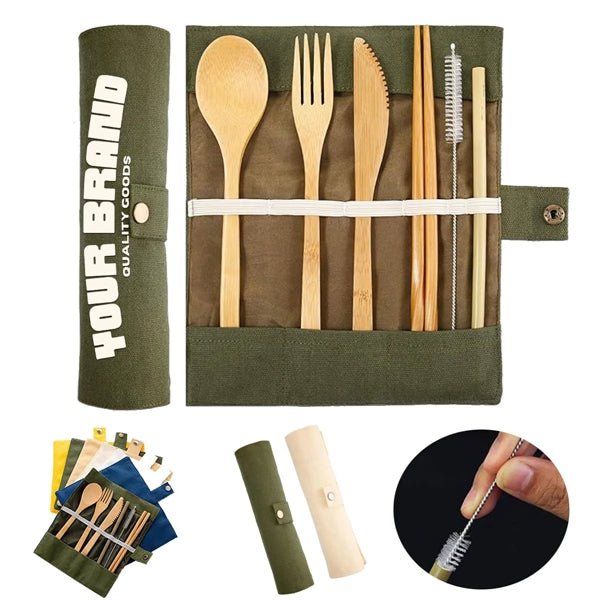 Environmentally Friendly Travel Bamboo Cutlery Sets