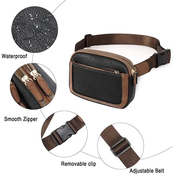 Adjustable Strap Artificial Leather Women's Waist Bag