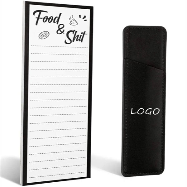 Magnet Refrigerator Notepad with Fridge Pen Holder