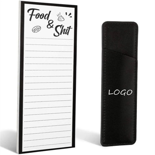 Magnet Refrigerator Notepad with Fridge Pen Holder