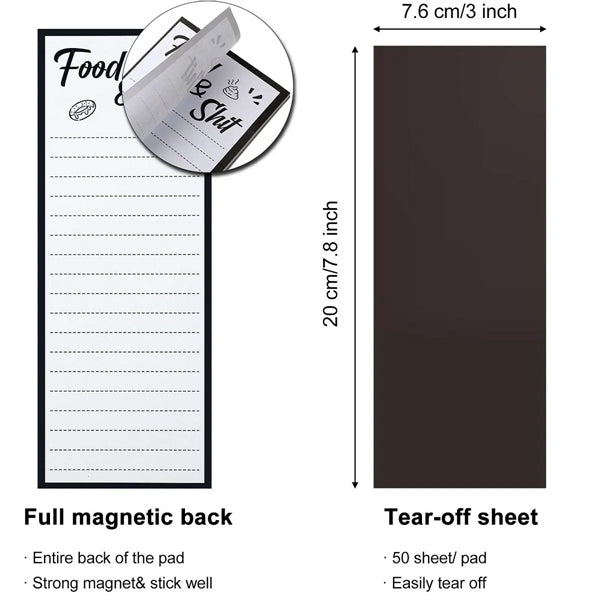 Magnet Refrigerator Notepad with Fridge Pen Holder