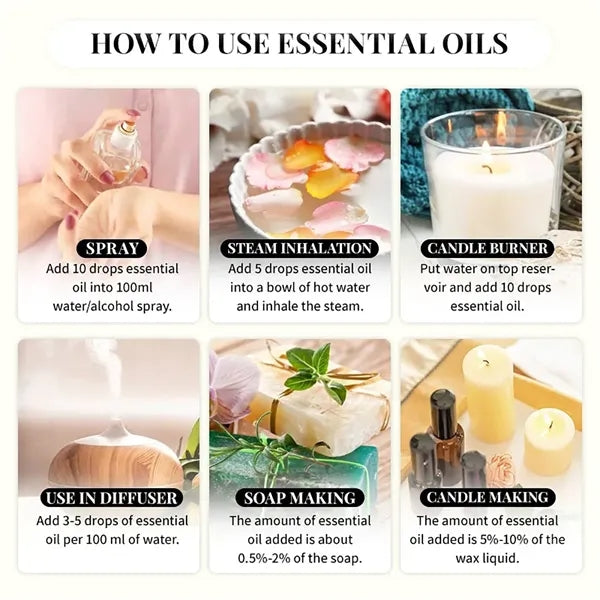 6Pcs Essential Oils Set