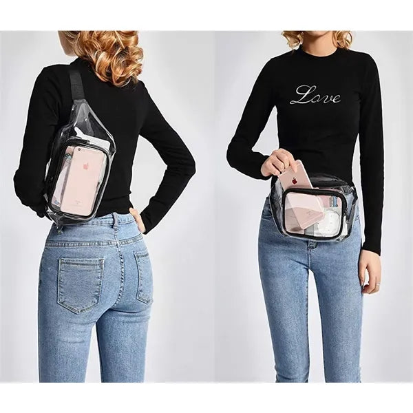 Waterproof PVC Transparent Sports Storage Waist Pack