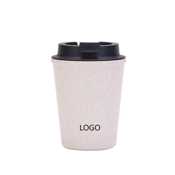 12 OZ Double Wall Wheat Straw Coffee Cups
