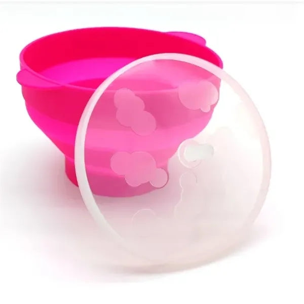 Folded Microwaved Snack Container w/ Lid