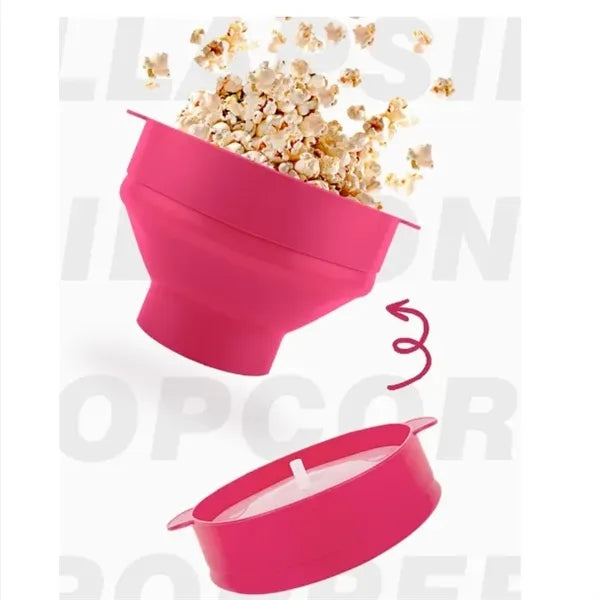 Folded Microwaved Snack Container w/ Lid