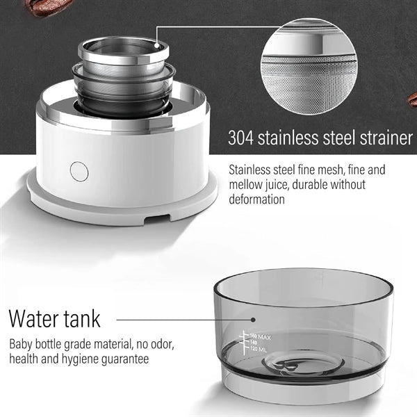 Mini Automatic Coffee Maker Brewer Portable Smart Drip Pot