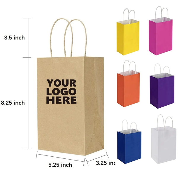 Paper Kraft Gift Bags with Handles Bulk