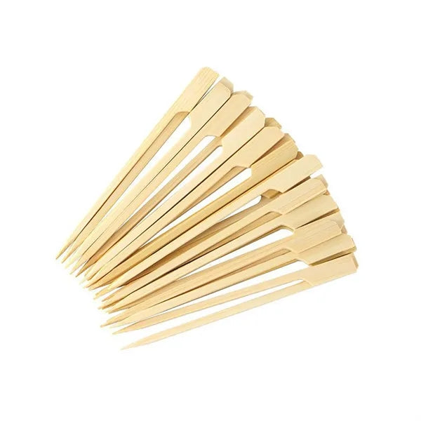 3.9''Bamboo Wooden Paddle Picks