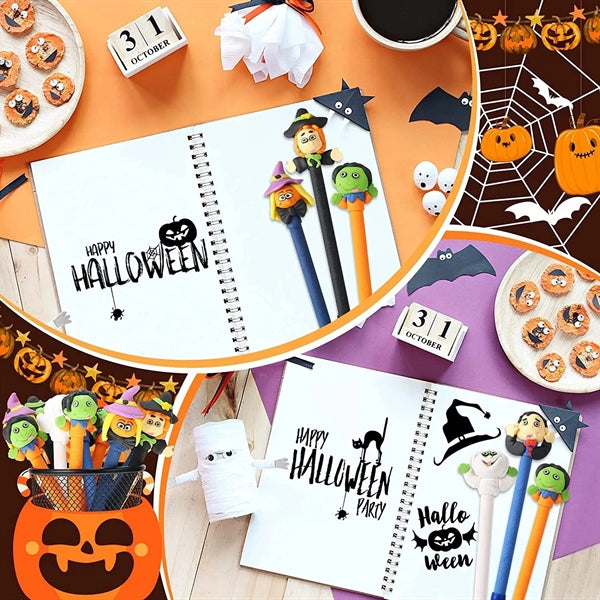 Halloween Pumpkin Witch Skull Heads Ghost Pen