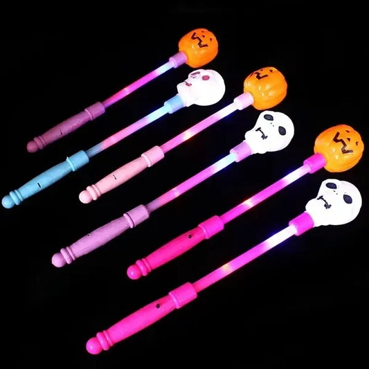 Halloween Pumpkin Skull Heads Flashing Wands