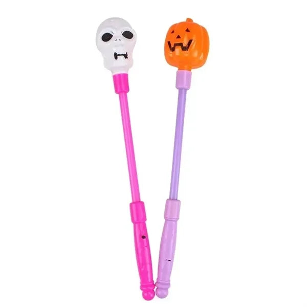 Halloween Pumpkin Skull Heads Flashing Wands