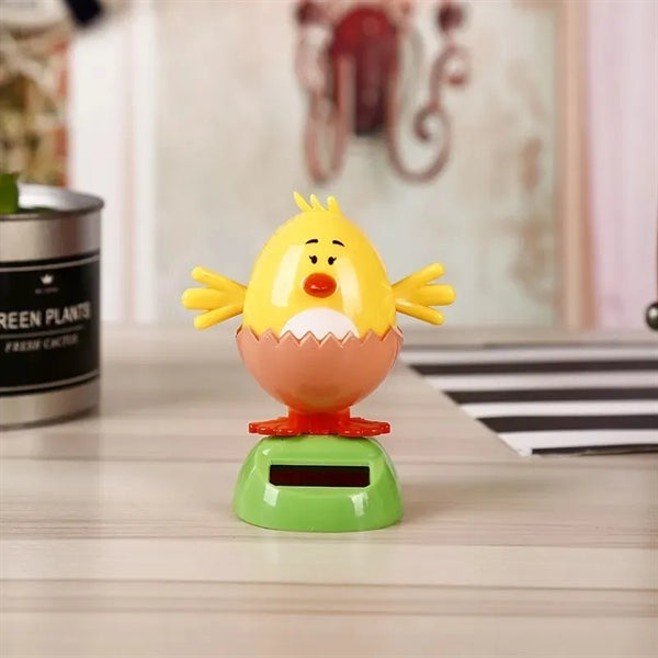 Solar Powered Shaking Head Car Decoration Dancing Toys