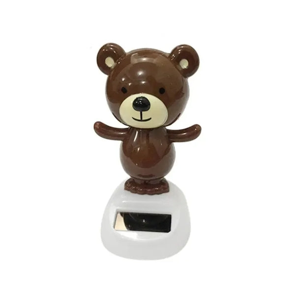 Solar Powered Shaking Head Car Decoration Dancing Toys