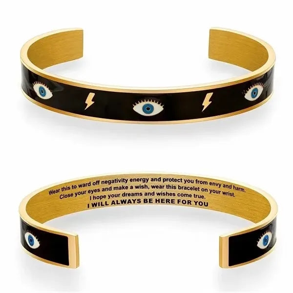 Enamel Style 304 Stainless Steel Cuff Bangles