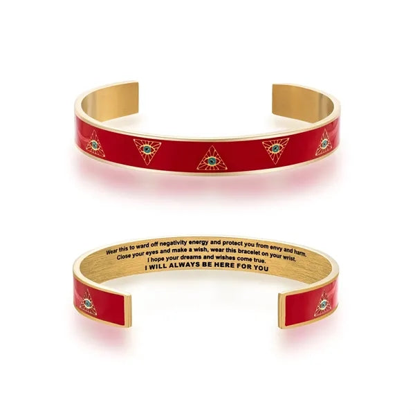Enamel Style 304 Stainless Steel Cuff Bangles