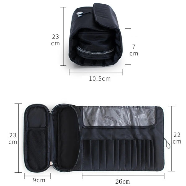 Portable Makeup Brush Organizer Cosmetic Bag For Travel
