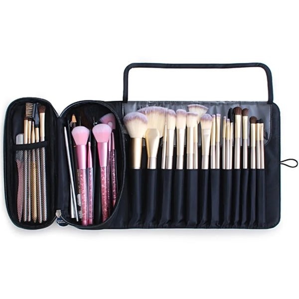 Portable Makeup Brush Organizer Cosmetic Bag For Travel