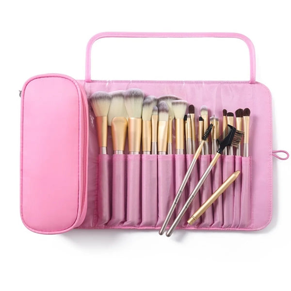Portable Makeup Brush Organizer Cosmetic Bag For Travel