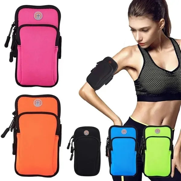 Fitness Arm Band Outdoor Sports Storage Pouch Running