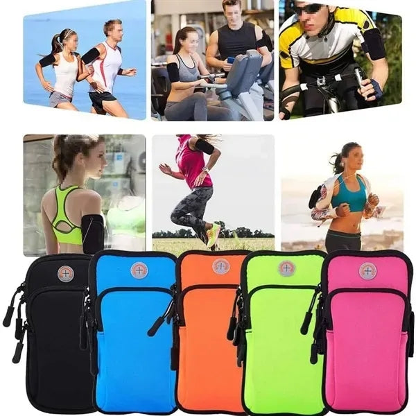 Fitness Arm Band Outdoor Sports Storage Pouch Running
