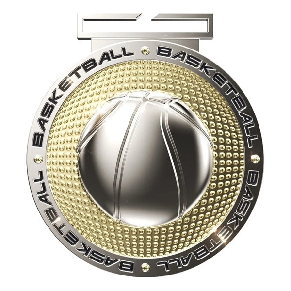 Dual Plated Football Medallions 3"