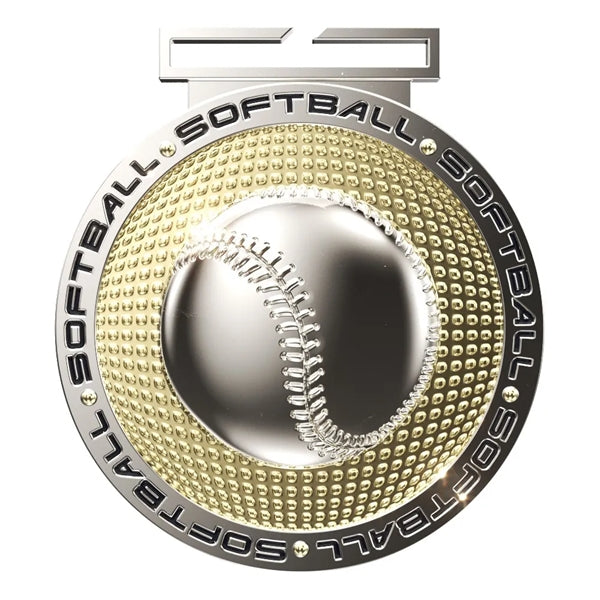 Dual Plated Football Medallions 3"