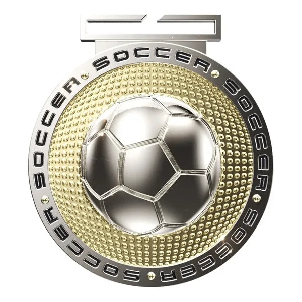 Dual Plated Football Medallions 3"