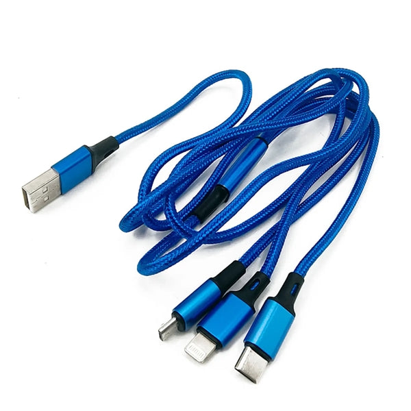 Three-In-One Data Cable