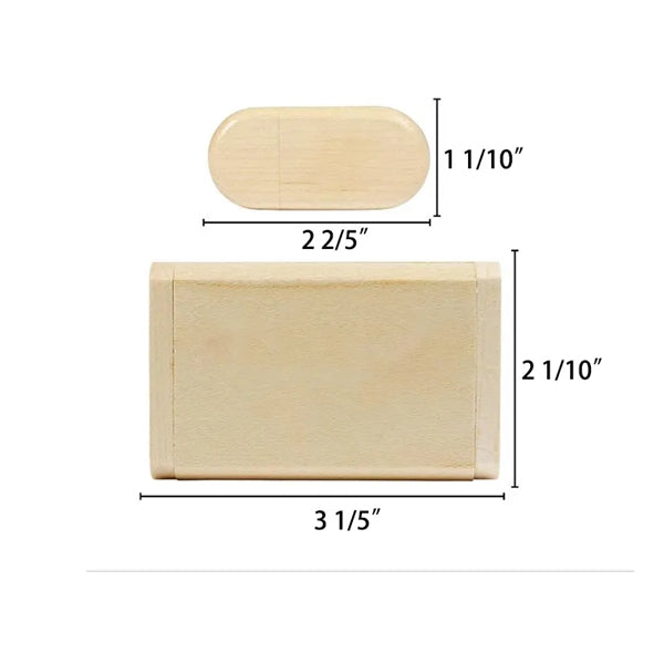 Natural Wooden 32GB USB Flash Drive