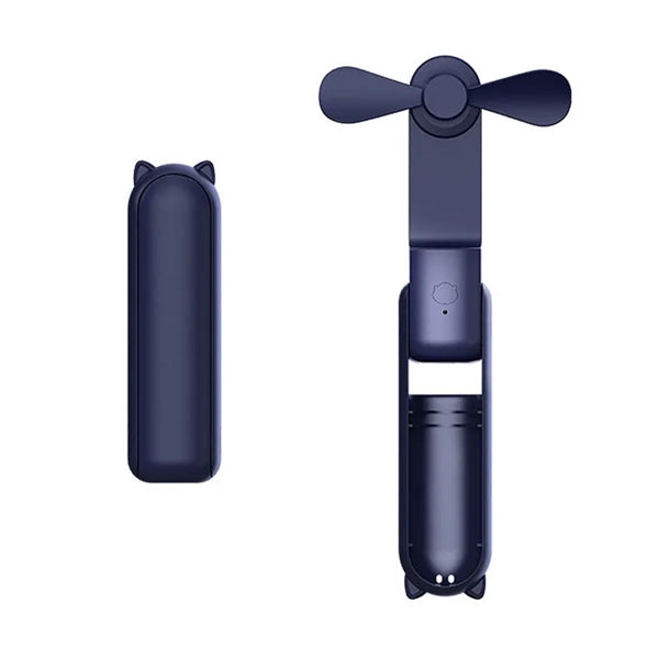 Mini Rechargeable Handheld Small Pocket Fan with Power Bank