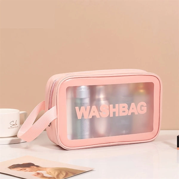 Medium PU Waterproof Clear Cosmetic Bag