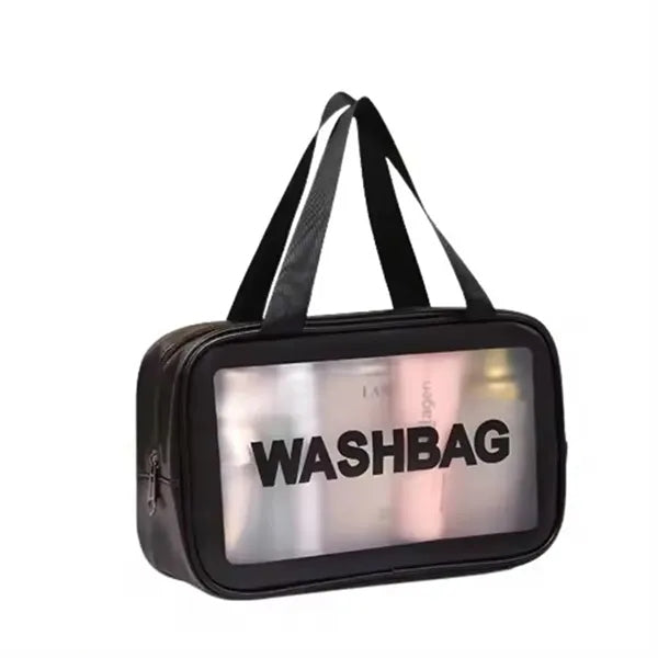 Medium PVC Transparent Zipper Organizer Cosmetic Bag